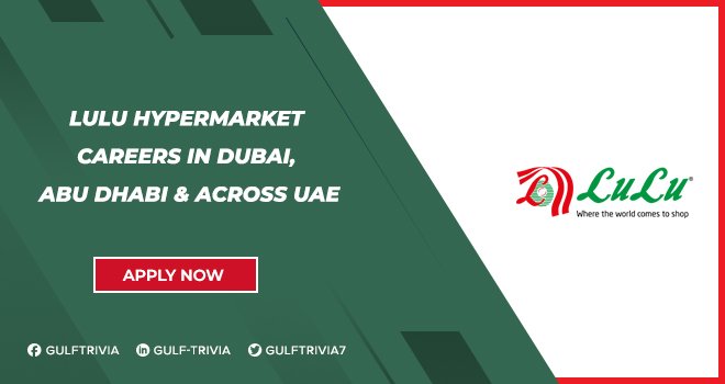 Lulu Hypermarket Careers: Retail and Customer Service Job Vacancies